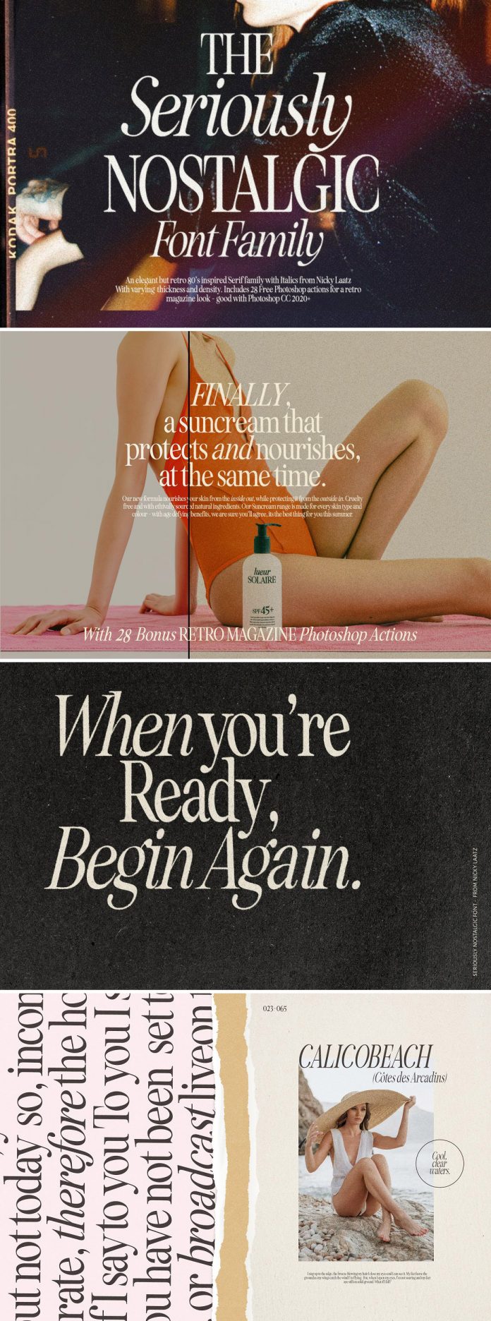 Seriously Nostalgic Serif Font by Nicky Laatz