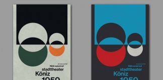 Swiss Graphic Design Poster Template with Geometric Minimalist Shapes and Typography
