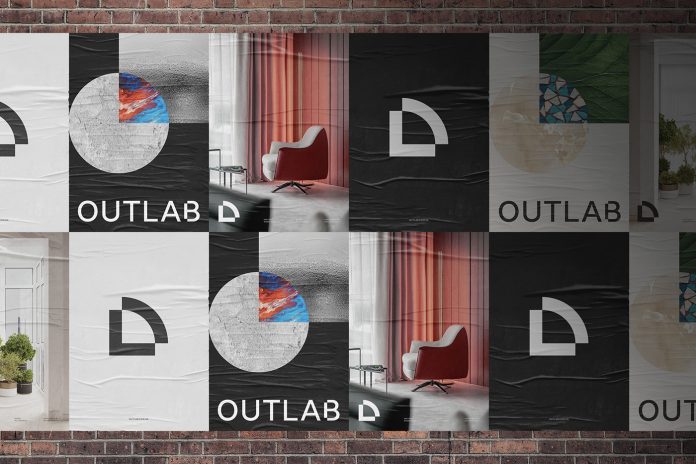 OUTLAB brand identity design by Dmytro Khrunevych in collaboration with Andriy Konstantynov of Mint Type