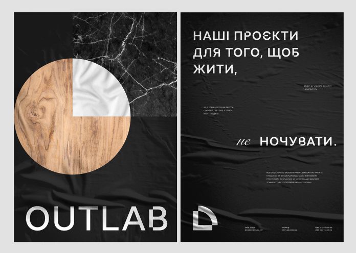 OUTLAB brand identity design by Dmytro Khrunevych in collaboration with Andriy Konstantynov of Mint Type