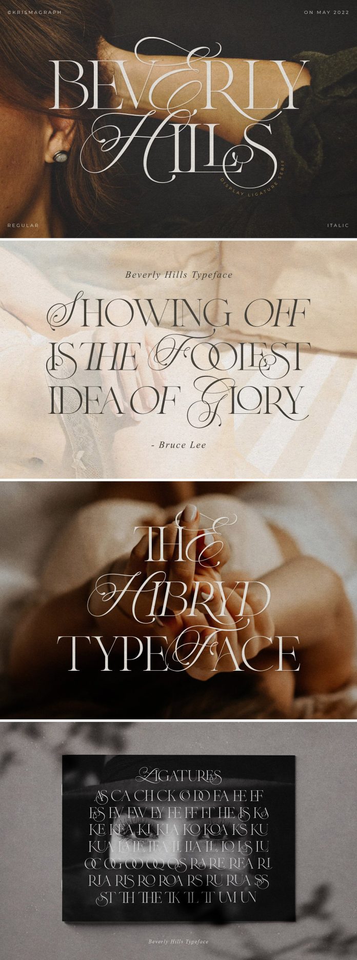 Beverly Hills with ligatures by Krismagraph