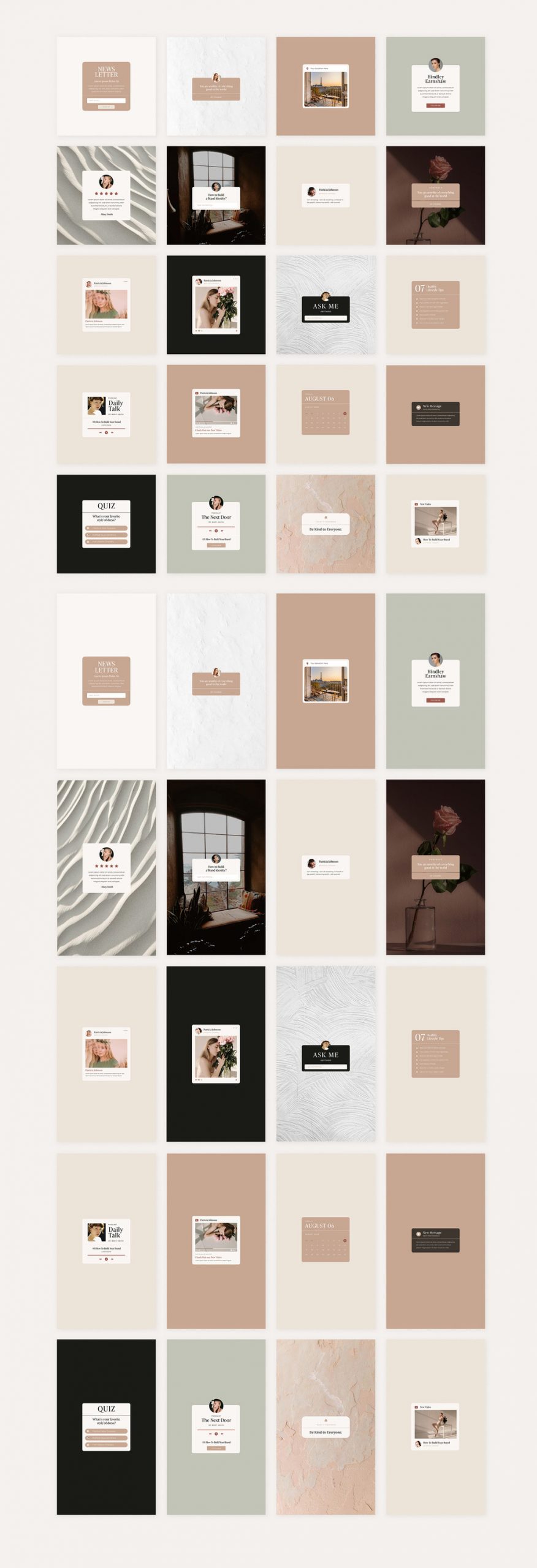 Instagram Post and Story Notification Templates