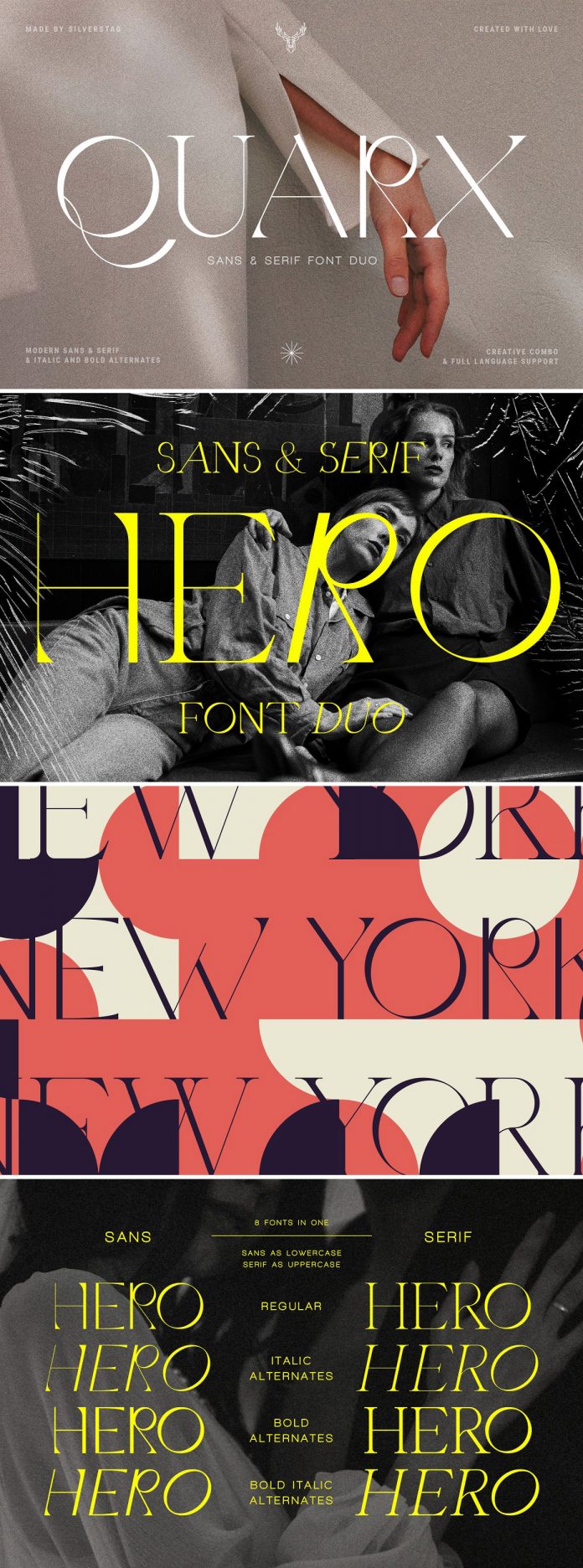 Quarx Font Duo by SilverStag