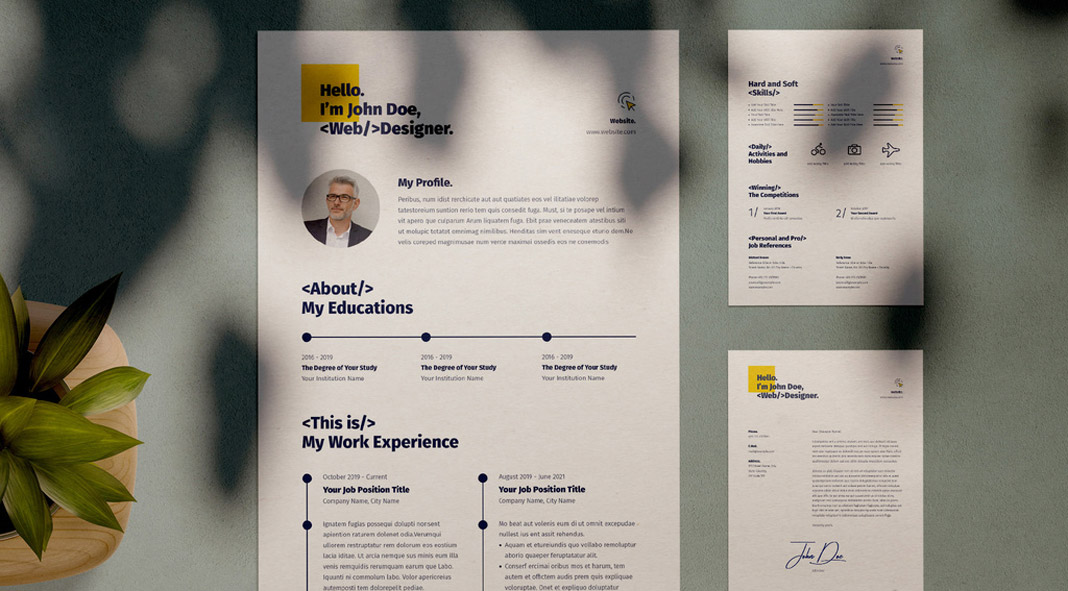 Resume and CV Adobe InDesign Template Resume and CV Adobe InDesign Template