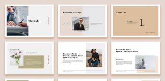 Simple Brochure Template for Adobe InDesign