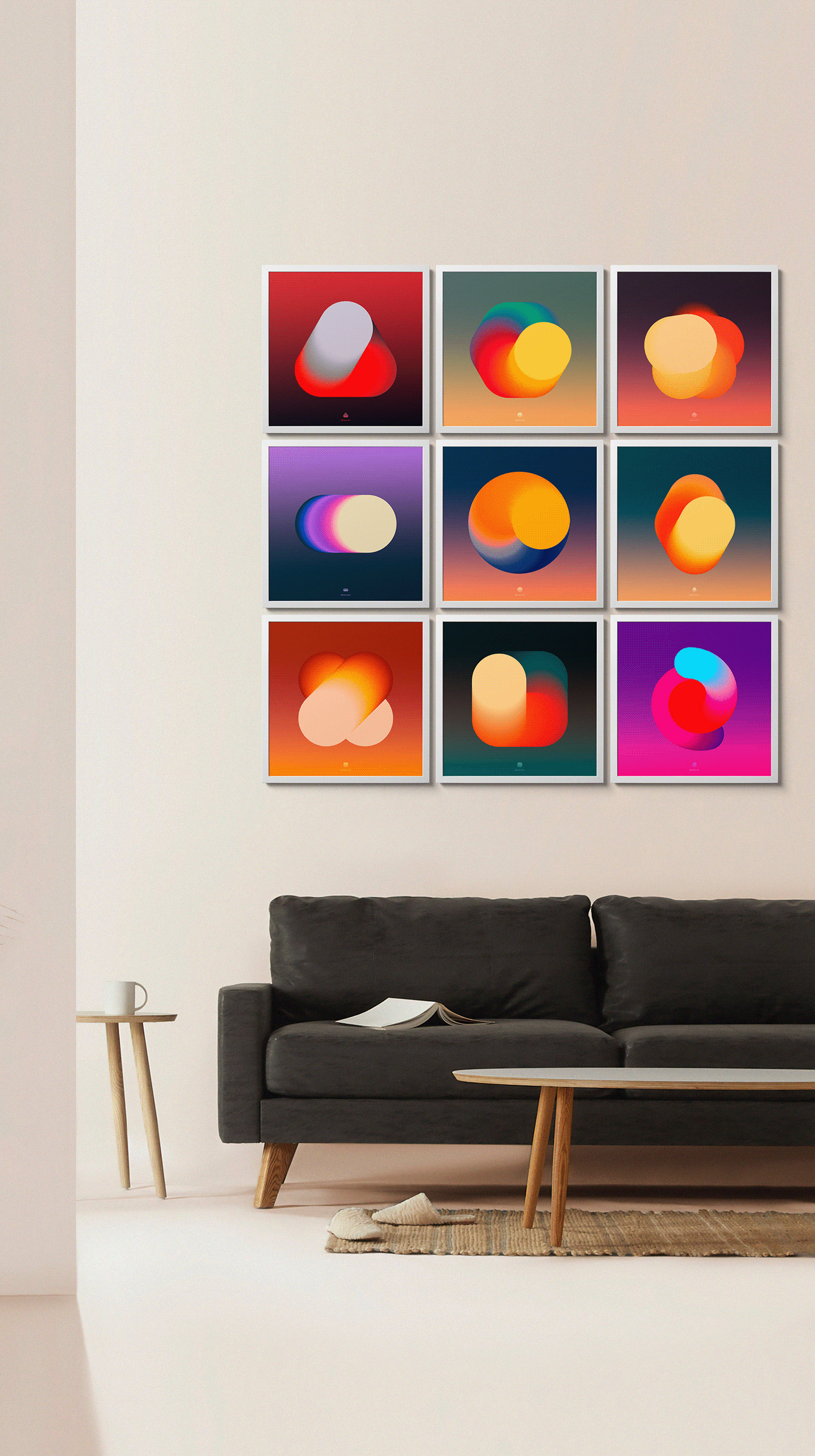 An exercise of shapes, colours and gradients by Retoka
