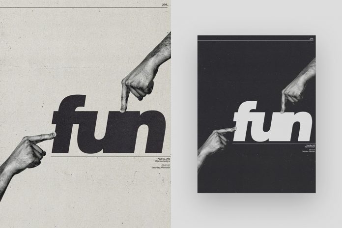 365 Days of Grunge Typography Posters by Janine Heinrichs