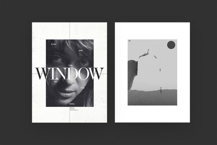 365 Days of Grunge Typography Posters by Janine Heinrichs