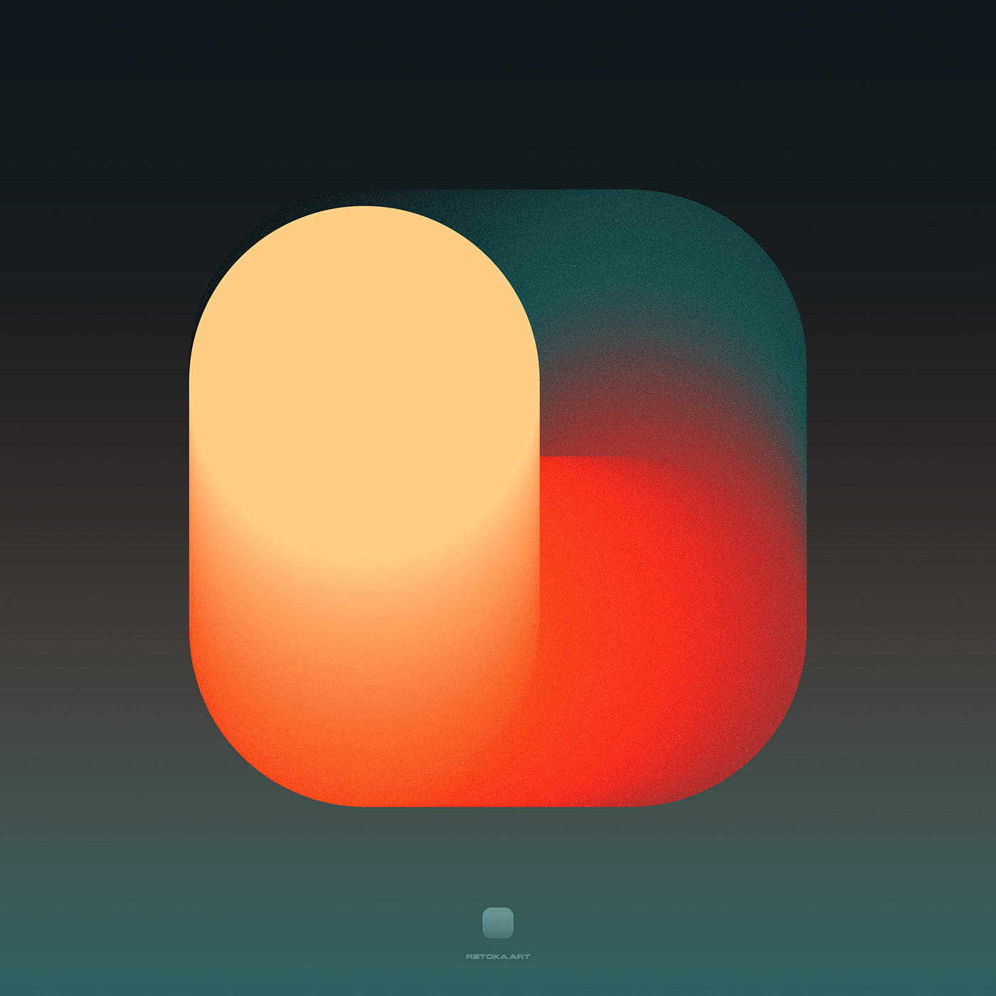An exercise of shapes, colors and gradients by Retoka