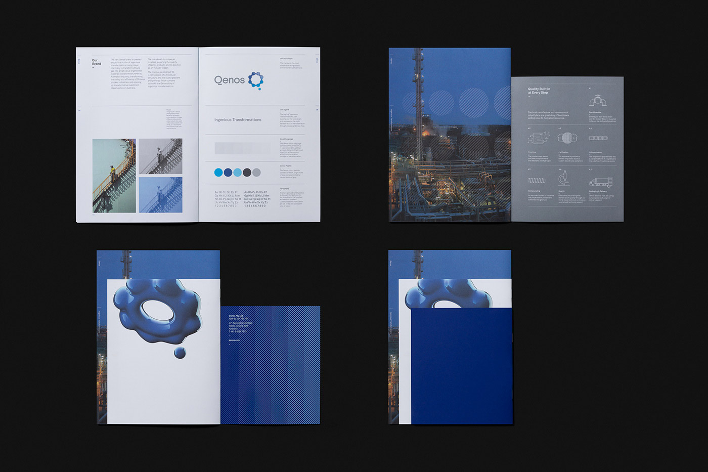 Qenos iTransform branding by Pop & Pac Studio