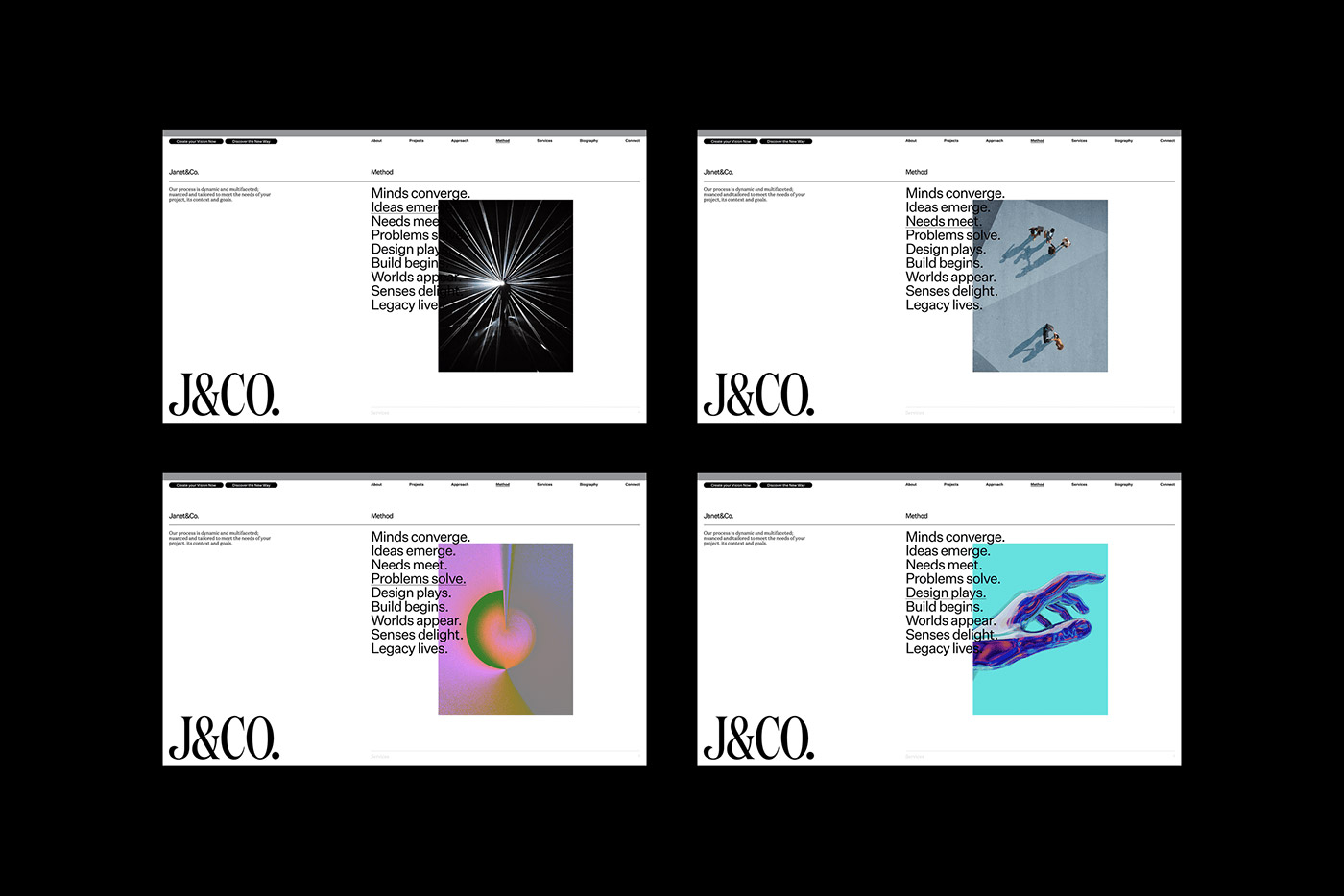 Janet&Co branding by Pop & Pac Studio