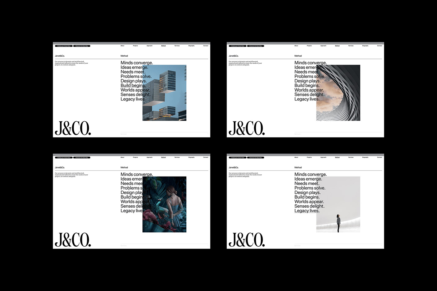 Janet&Co branding by Pop & Pac Studio