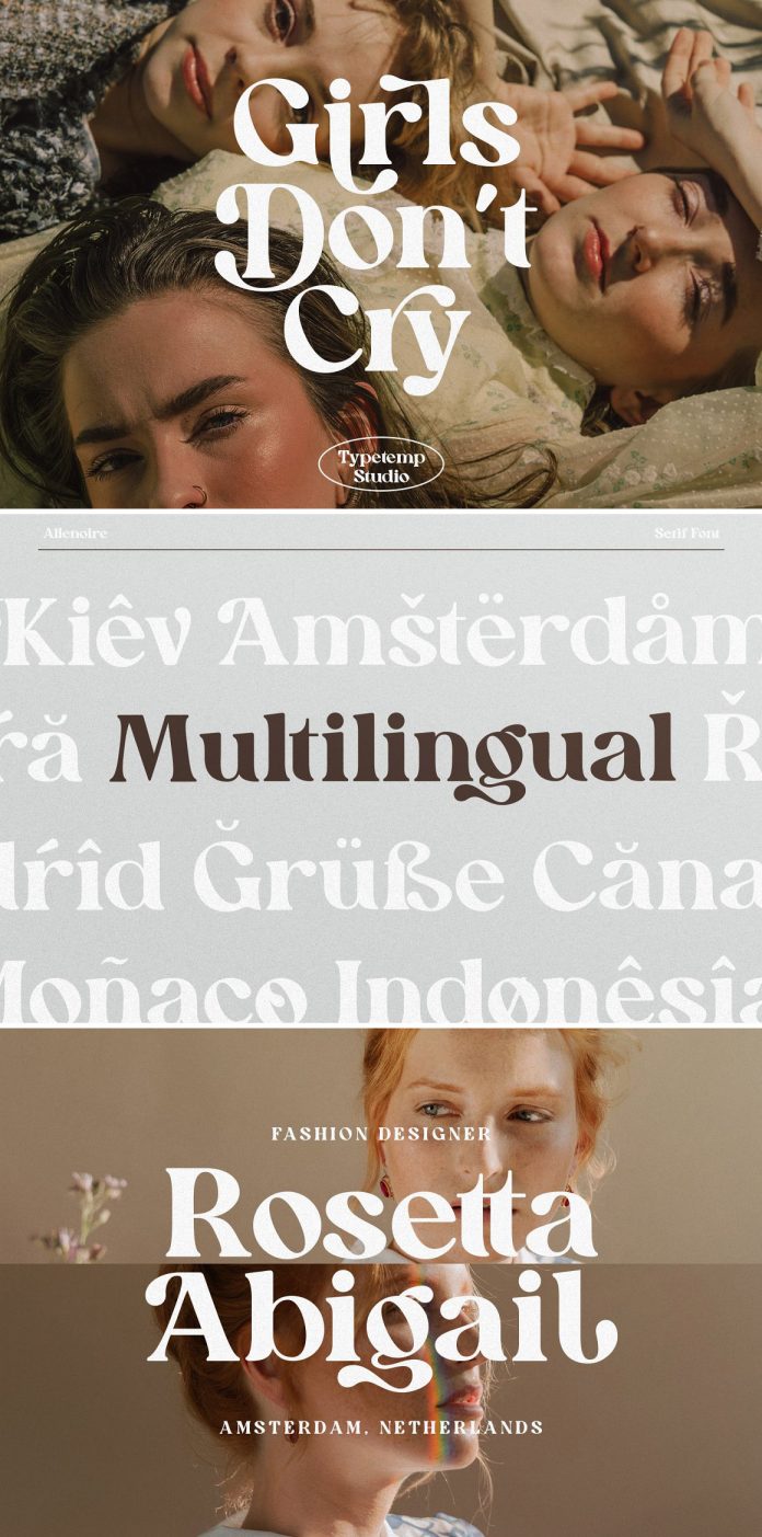 Allenoire Font by Typetemp Studio