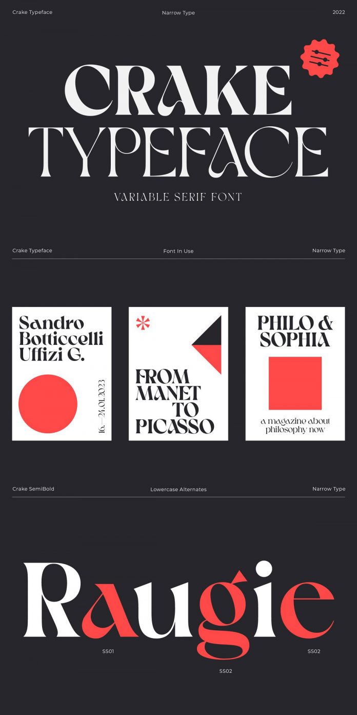 Crake Font by Narrow Type