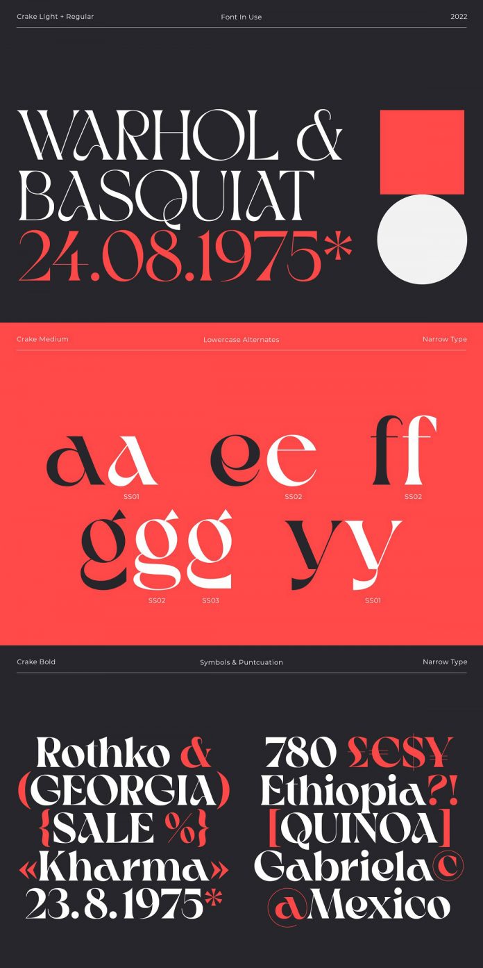 Crake Font by Narrow Type