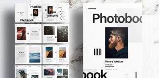 Download this Minimalist Portfolio or Photobook Template for Adobe InDesign