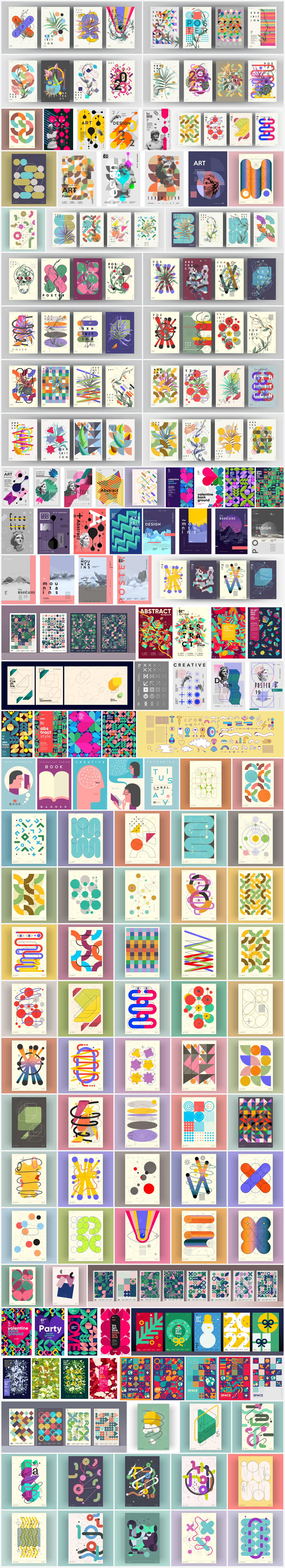 Download graphic poster designs as fully editable vector graphics