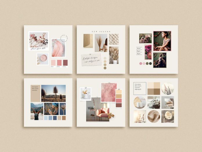 Social Media Instagram Mood Board Templates