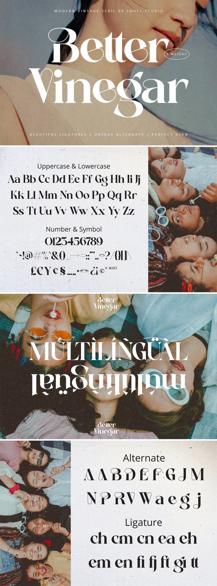 Better Vinegar Font Family by Sohel Studio