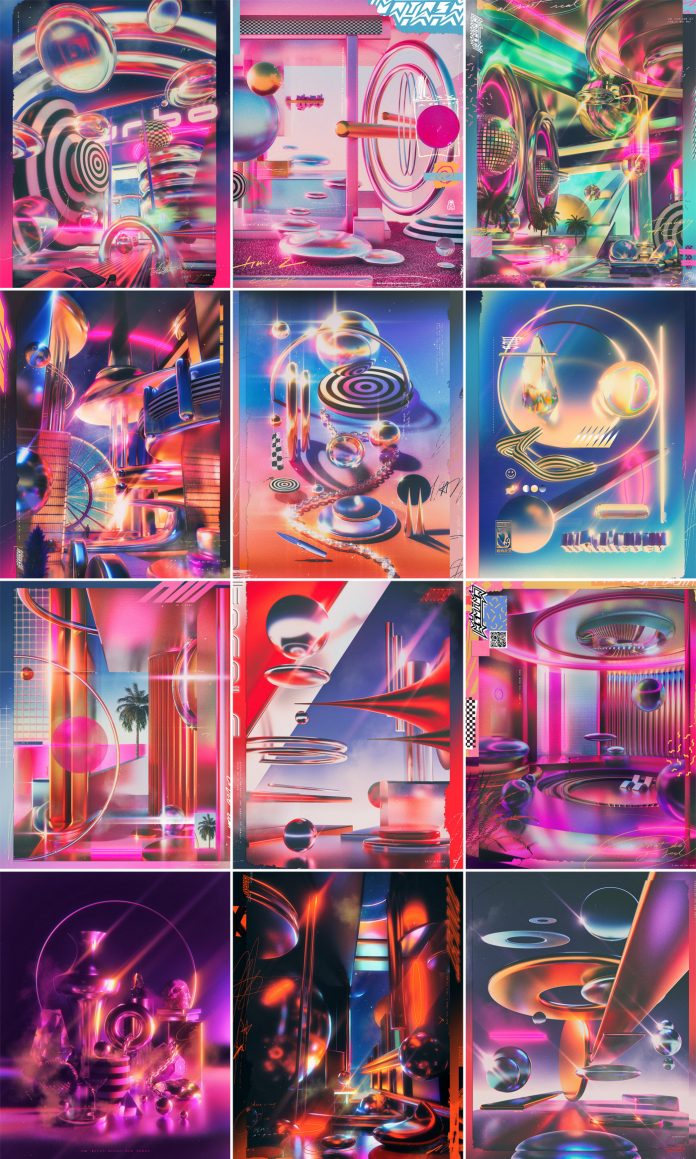 Digital illustrations from 2022 by Prateek Vatash