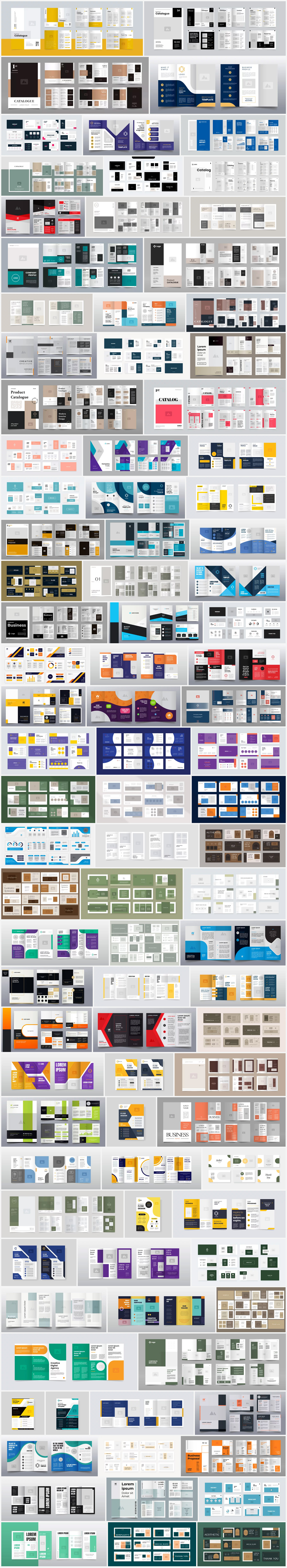 Download Brochure and Catalog Templates as Vector Graphics
