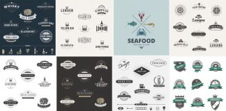 Download vintage logos and badges as fully editable vector graphics.