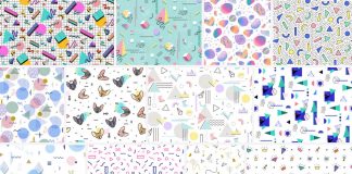 90s-inspired retro graphics and illustrations