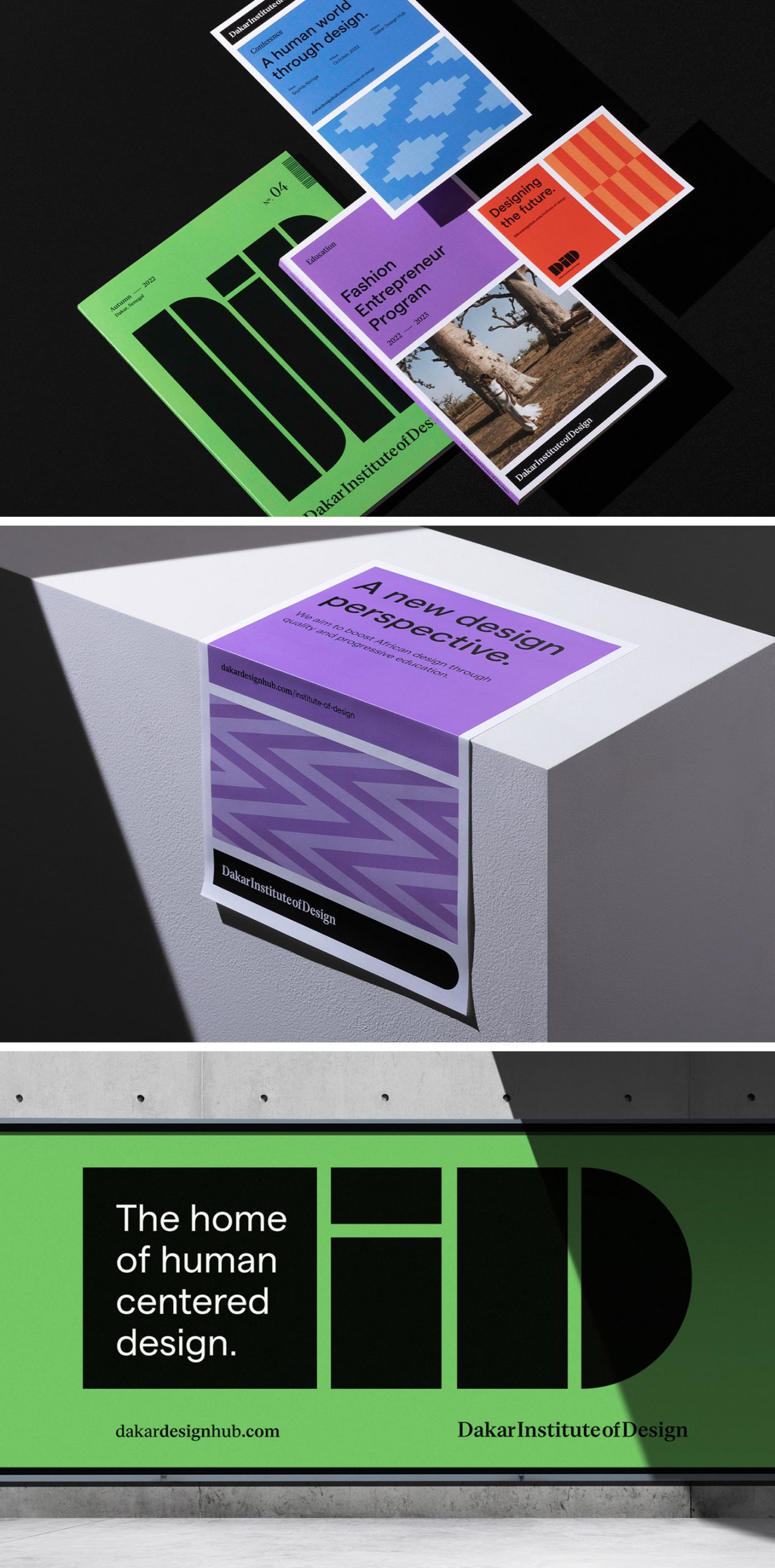 Dakar Institute of Design — identity design by the branding people
