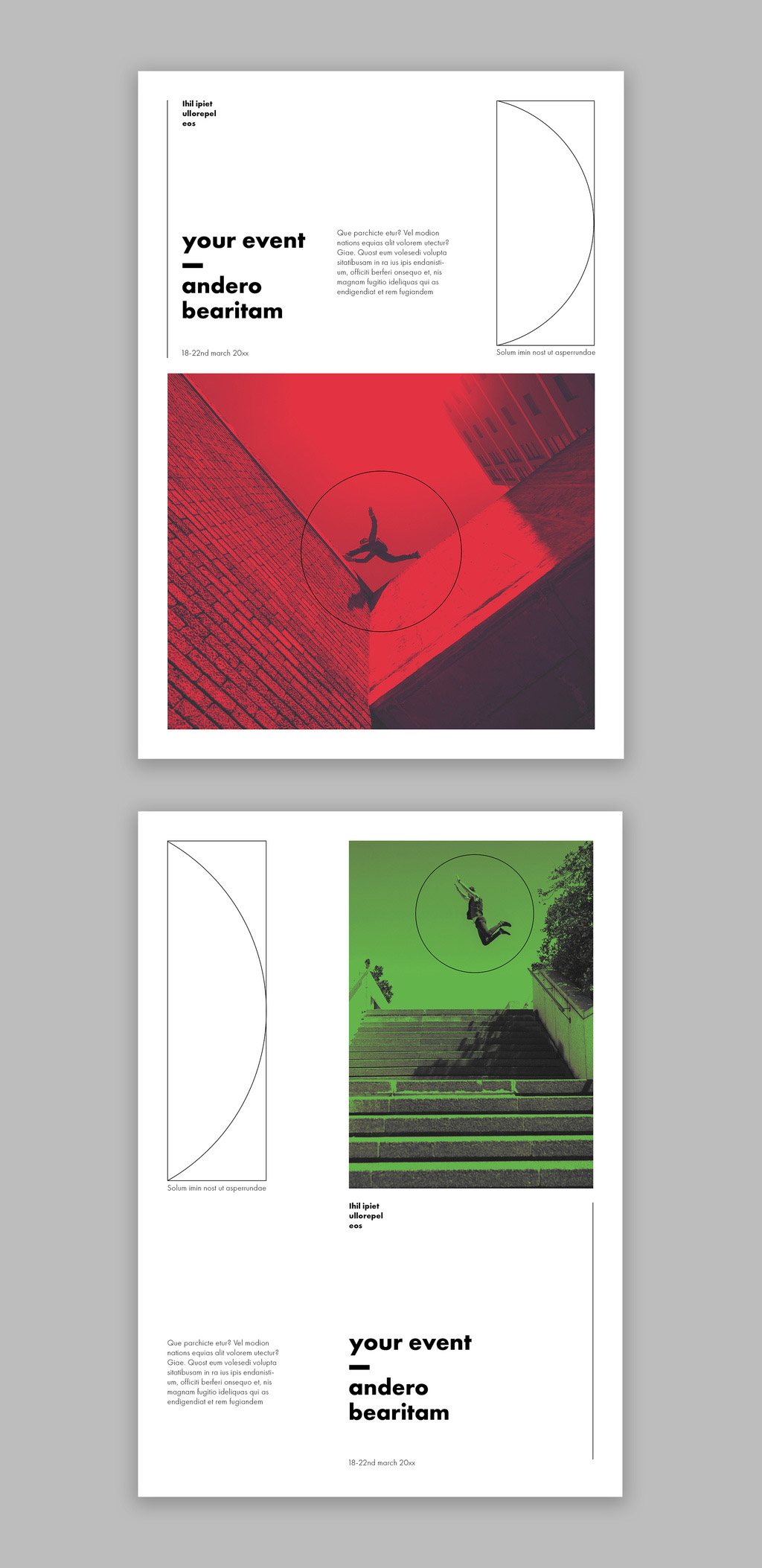 Download Minimalist Poster Layouts by Wavebreak Media