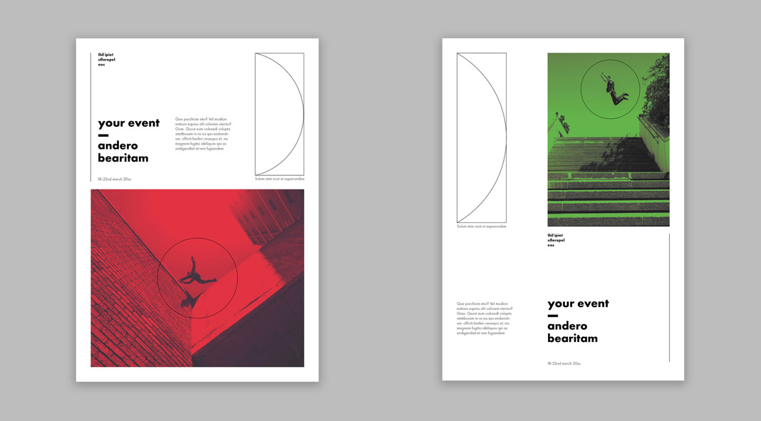 Download Minimalist Poster Layouts by Wavebreak Media