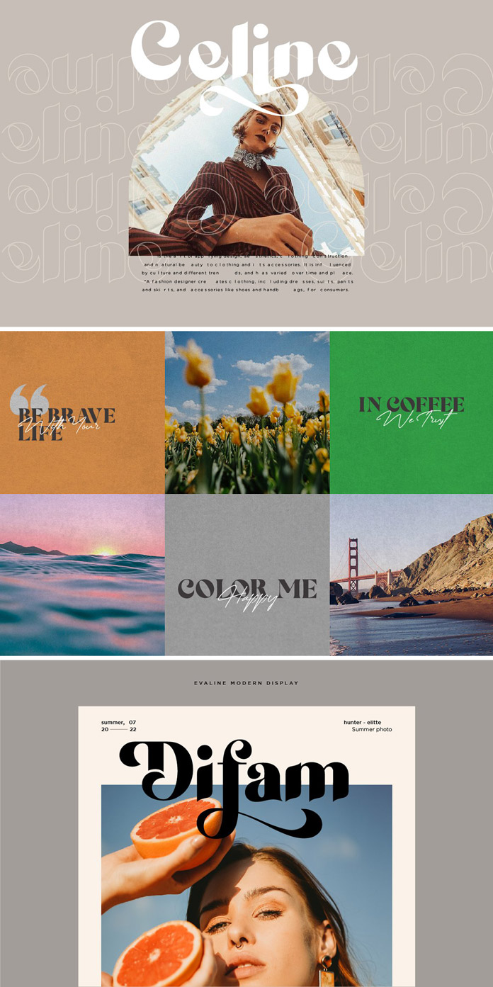 Evaline Font by Say Studio