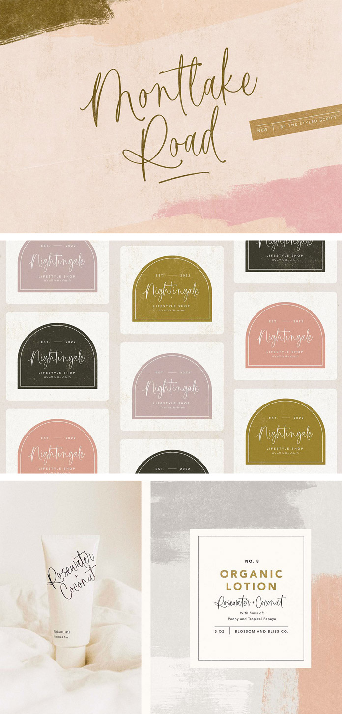 Montlake Road Script Font by The Styled Script