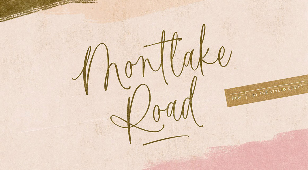 Montlake Road Script Font by The Styled Script Montlake Road Script Font by The Styled Script