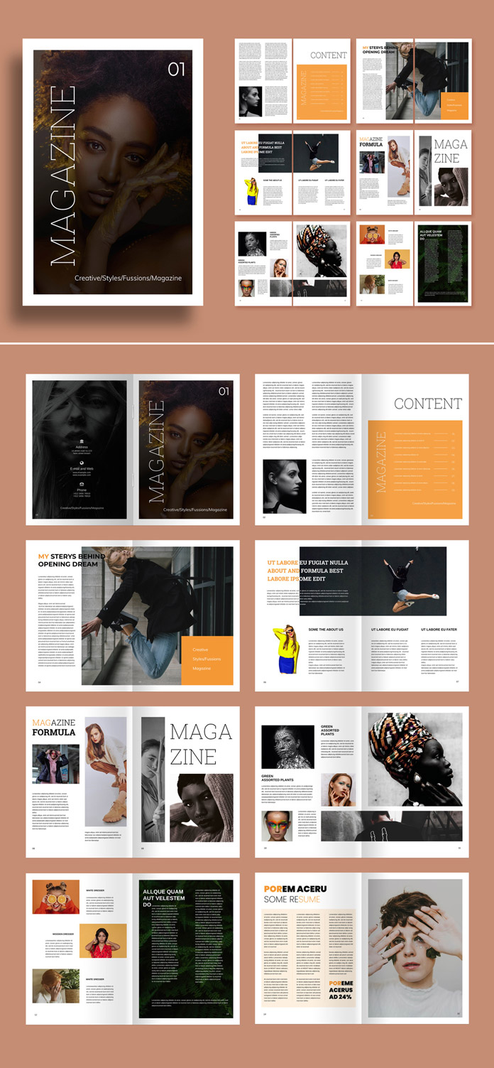 Adobe InDesign Magazine Template