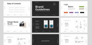Customizable Brand Guidelines Template for Adobe InDesign by PixWork