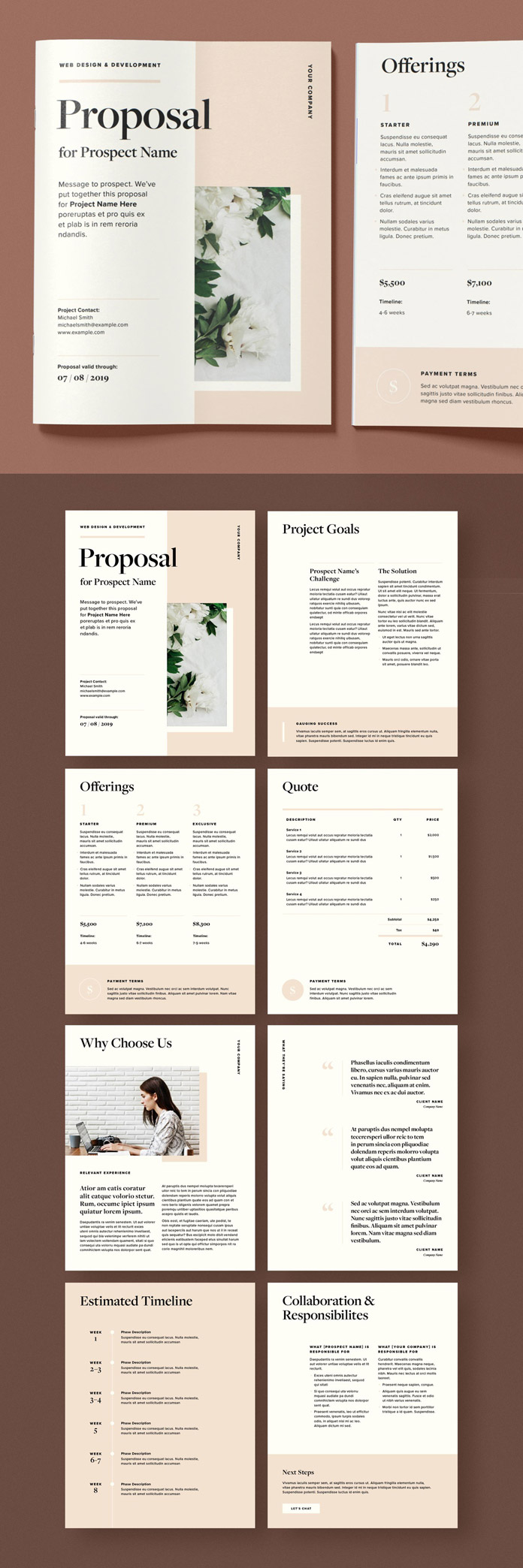Download a Minimalist Business Proposal Template for Adobe InDesign.