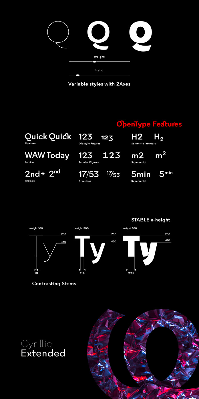 Quickflio font family by Brenners Template