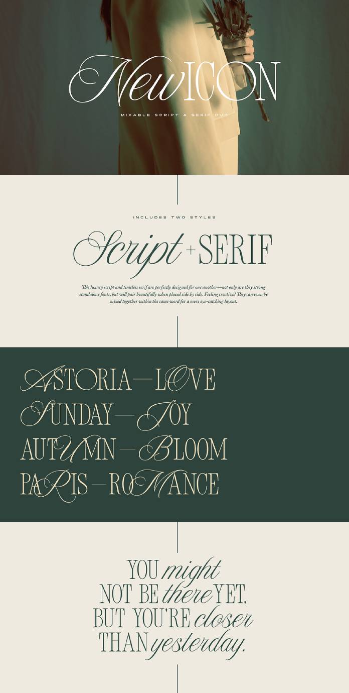 New Icon serif font by Sam Parrett