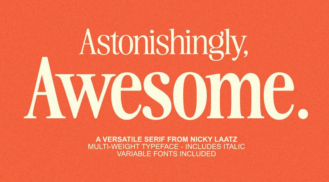 The Awesome Serif Font Family by Nicky Laatz The Awesome Serif Font Family by Nicky Laatz