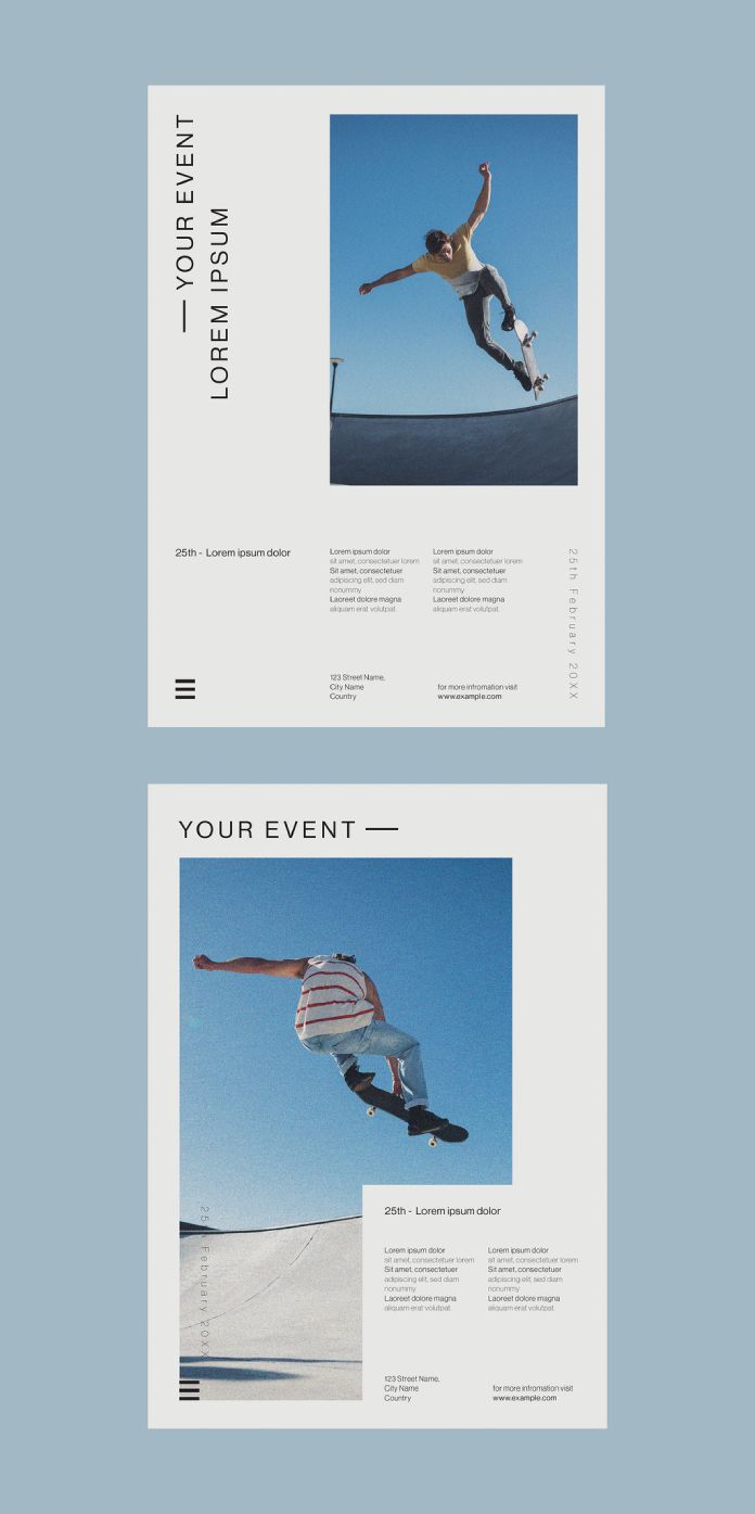 Download Minimalist Poster Template for Adobe Illustrator