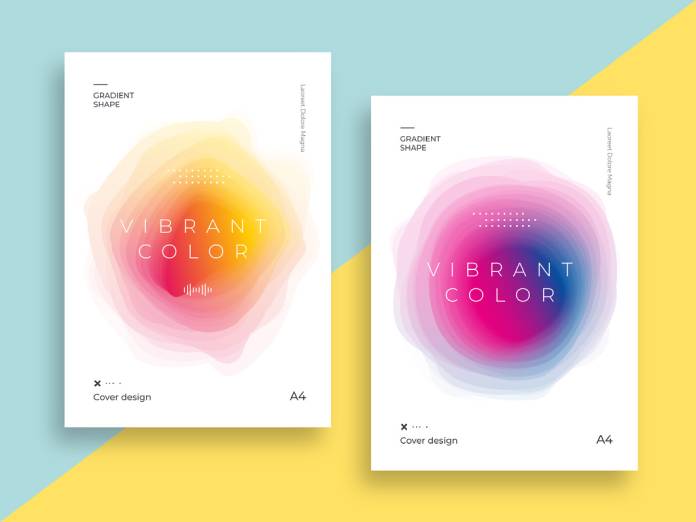 Modern and Minimalist Poster Templates with Abstract Gradients for Adobe Illustrator