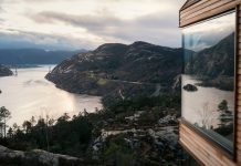 The Bolder: Three luxury cabins hovering over the fjord landscape of Norway