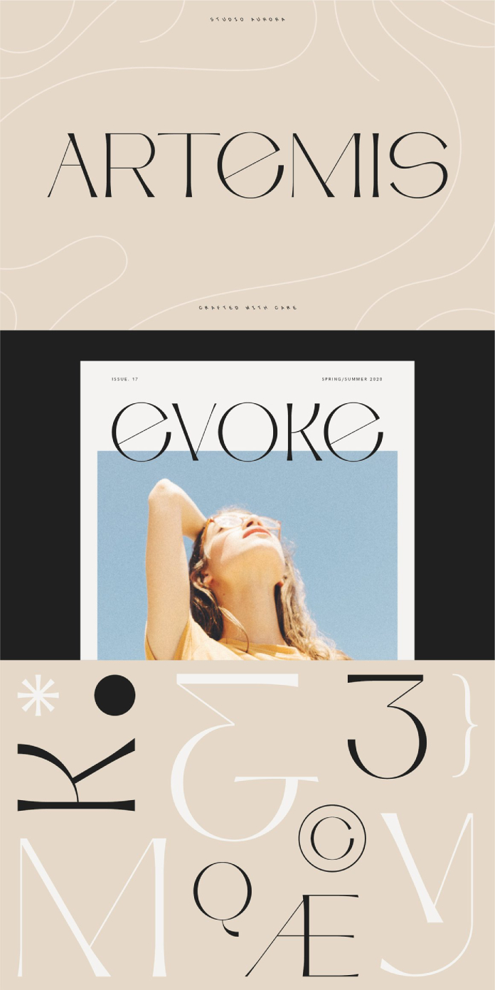 Artemis Typeface by Studio Aurora