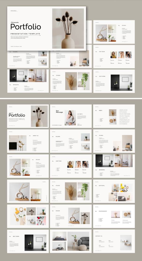 Download this Portfolio Presentation Adobe InDesign Template