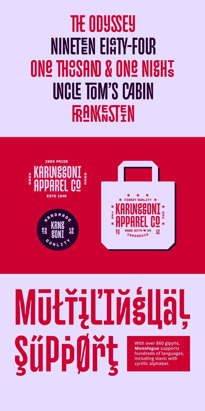 Monologue Font by Halfmoon Type