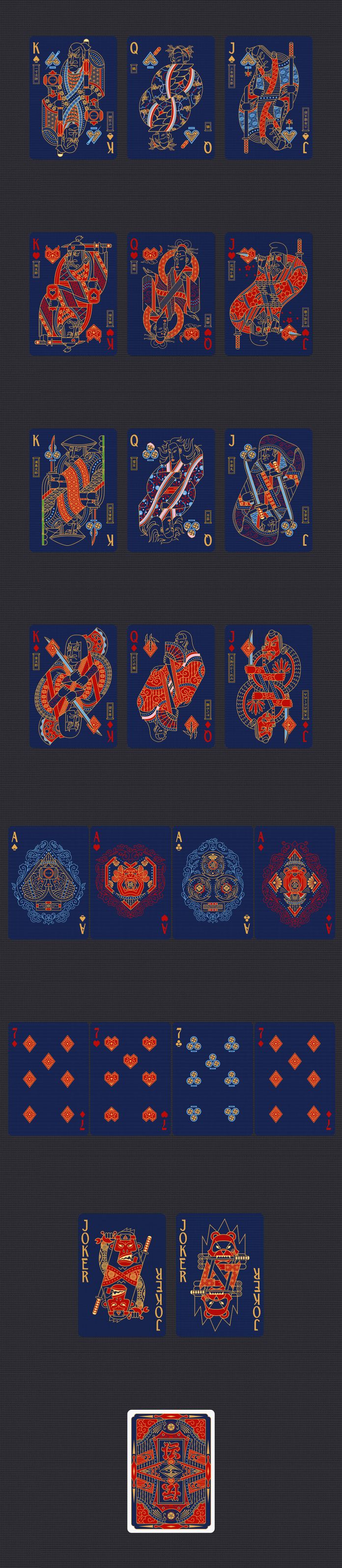 Densho Playing Cards by Yosuke Ando