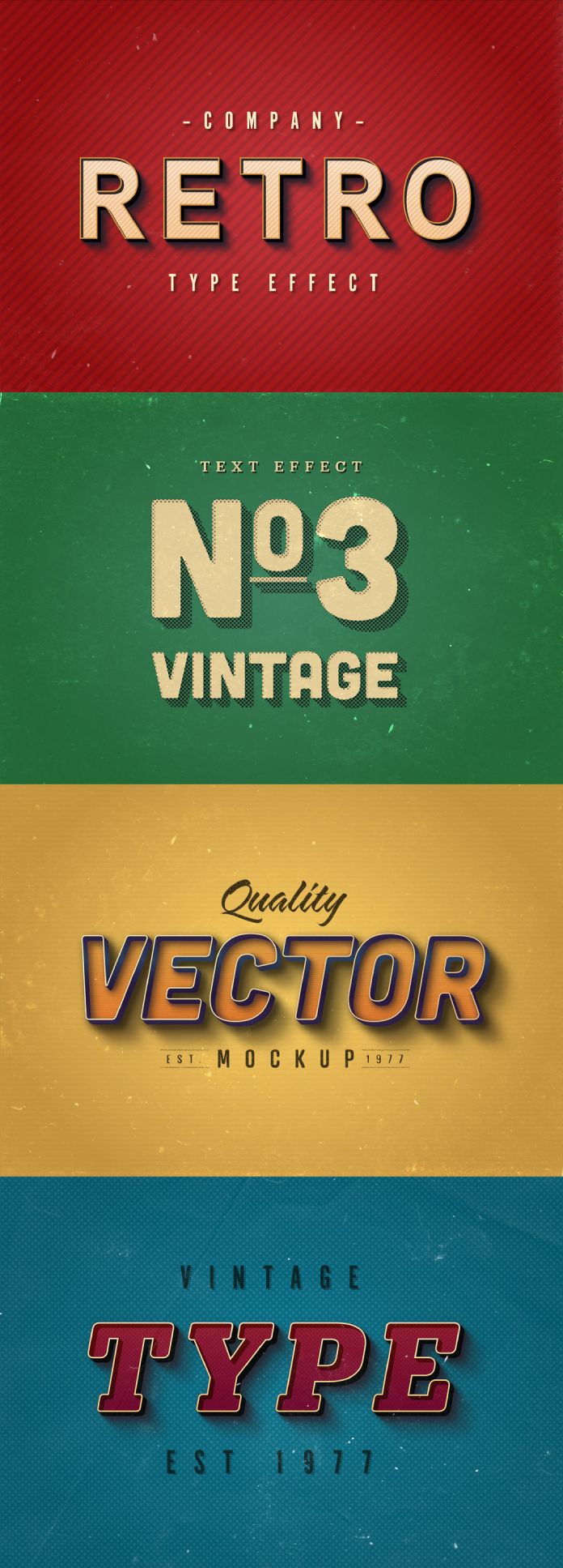 Retro and Vintage Text Effects in Adobe Illustrator