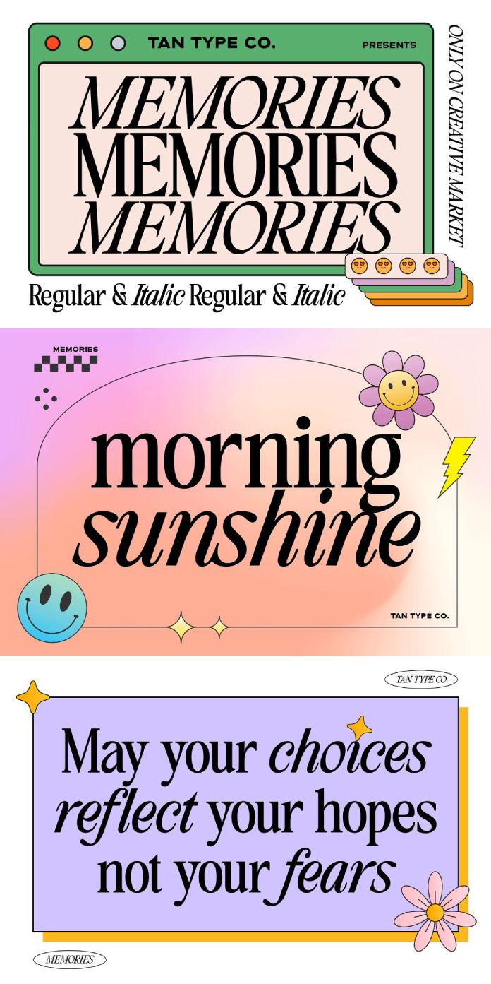 TAN MEMORIES Font by TanType