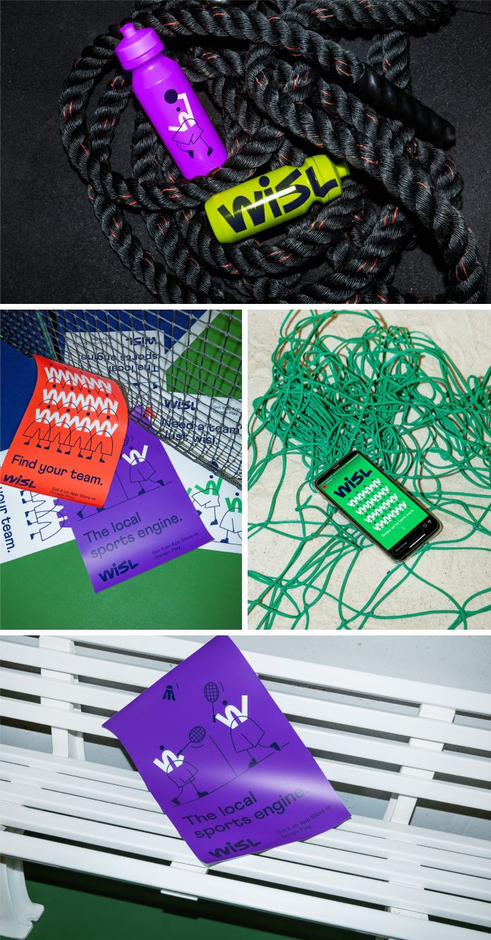 And Studio designed a new brand identity for the local sports engine app Wisl.
