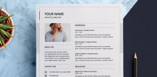 Download a Resume and Cover Letter Template for Adobe Photoshop.